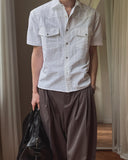 NT Nylon Two-Pocket Snap Short Sleeve Shirt