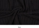 Ribbed crack damage slit over knit