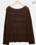 Rubbers One-Shoulder Long-Sleeve Knit