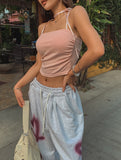 Perfu Ribbon Shirring Top (With Cup)