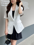 Lovell Tailored Strap Linen Jacket