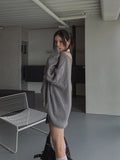 Elbow Damage V-neck Loose Fit Knitwear