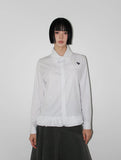 BLOOM FRILL STRIPE SHIRT