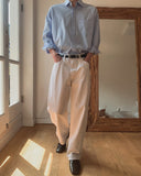 Fate Semi-Wide Cotton Pants