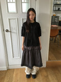 Dodo Lace Puff Short Sleeve Blouse