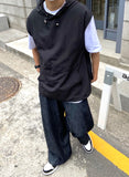 Nylon hooded vest