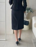 Meli Tweed H-Line Skirt