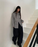 Ju-ring Frill Check Hooded Long Sleeve SH