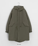 [unisex] Nyubimbu Hood Long Bomber Jacket Jumper