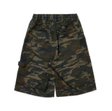 Double Knee Carpenter Washing Camo Bermuda Pants