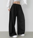 Lower Body Cover Side Pleated Wide Fit Training Pants