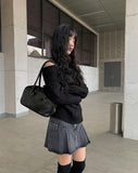 Zito Black Blue Cargo Mini Skirt