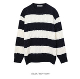 Park cable stripe knit