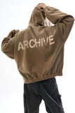 Archive dyeing crack overfit hoodie