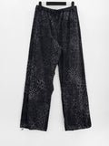 Hardil Leopard Pintuck Pants