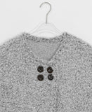 Mebas Double Button Short Sleeve Knit Vest