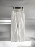Shibori Straight Cotton Pants