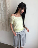 Baybin One-Shoulder Short Sleeve T-shirt