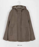Runid quilted wool hood coat - Wool 50