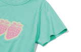 Pop Strawberry Crop Short Sleeve Tee