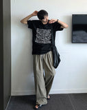 Summer Wide Baslock Banding Pants