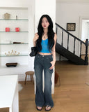 Zesty Cargo Bootcut Denim Pants