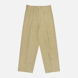 Low Adjust Cotton Two Tuck Slacks