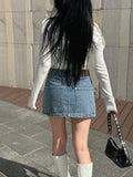 Big Pocket Denim Skirt