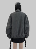 Shop pocket leather blouson