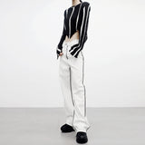 Notty Stitch Denim Pants