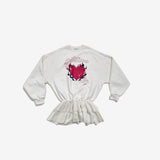 Luluan Track Brushed Tiered One Piece