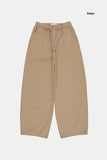 Airy wide balloon cotton pants