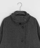 Dylan 2oz High Neck Button Half Coat