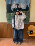 Nameko corduroy over hood shirt