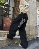 Way Lettering Wide Brushed Sweatpants