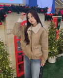 Full Wool Lining Fur Collar Mustang Blouson Jumper