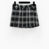 Folda Check Pleated Mini Skirt