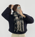 Soft Check Balaclava Muffler