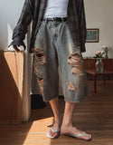 Grunning Vintage Damage Bermuda Pants