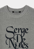 ORIGINE LETTERING HALF KNIT