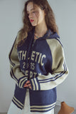 [2-WAY] Athletic Hood Knit Zip-Up