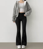 [Peach fuzz] Winter Long Length Span Long Boot Cut Cotton Pants