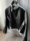 Glossy Biker Leather Jacket