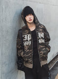 Maison Camo Printing Hood Zip-Up