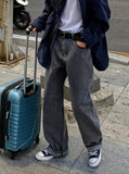 Maid Wide Washing Denim Pants
