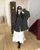 Dusty Pocket String Field Bomber Jacket