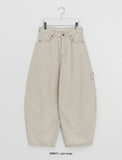 Giel Carpenter Embroidered Cotton Wide Pants