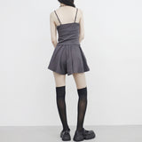 pesh string bolero + shirring sleeveless + shorts set