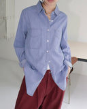 Tarson pocket boxy fit long-sleeved denim shirt