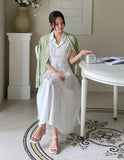 Zeroti Collar Shirt Cap Sleeveless One Piece